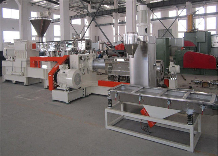 600 RPM Torque Co Rotating Twin Screw Extruder For Plastic Granules Making
